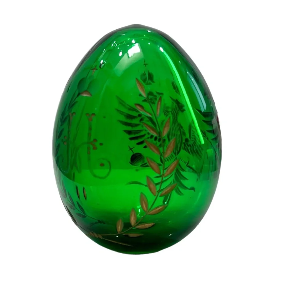 Vintage green crystal